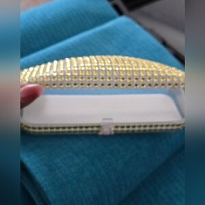 Gold Beaded Eyeglass Case